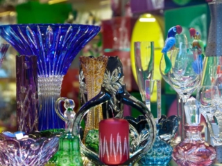 Counter with bohemian crystal