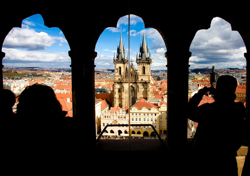 View of Prague from Astronomical clock