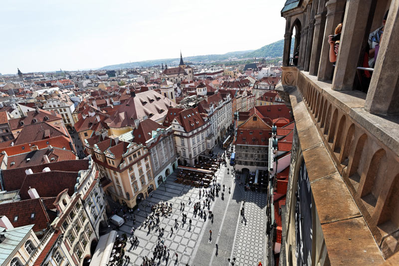 View of Prague from Astronomical clock
